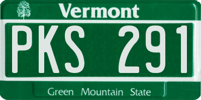 VT license plate PKS291