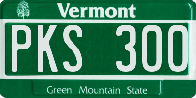 VT license plate PKS300