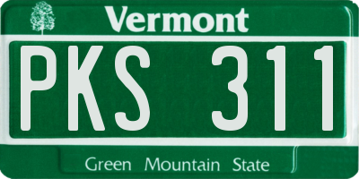 VT license plate PKS311