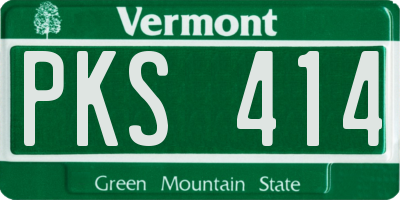 VT license plate PKS414