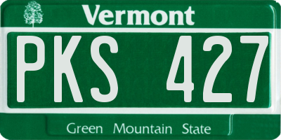 VT license plate PKS427