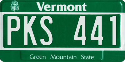 VT license plate PKS441