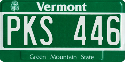 VT license plate PKS446