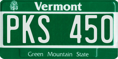 VT license plate PKS450