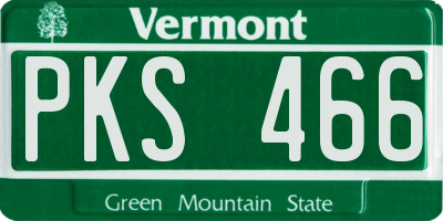 VT license plate PKS466