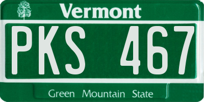 VT license plate PKS467