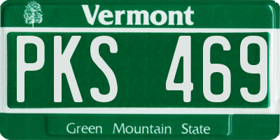 VT license plate PKS469