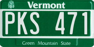 VT license plate PKS471