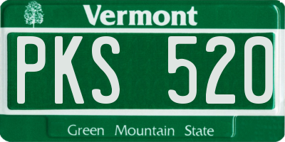 VT license plate PKS520