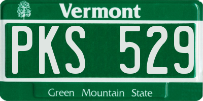 VT license plate PKS529