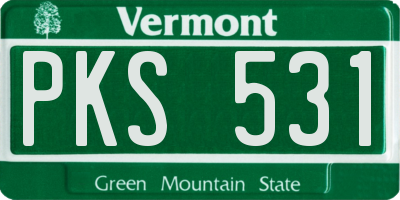VT license plate PKS531