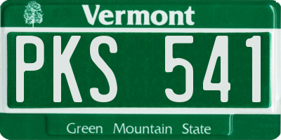 VT license plate PKS541