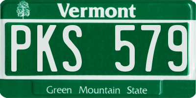 VT license plate PKS579