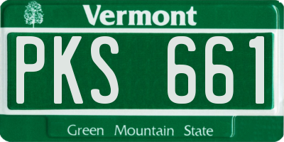 VT license plate PKS661
