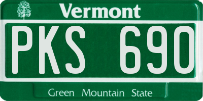 VT license plate PKS690