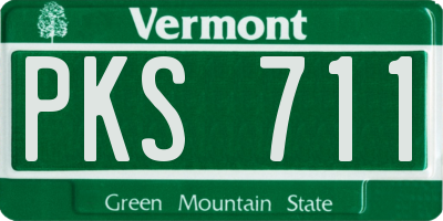 VT license plate PKS711