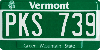 VT license plate PKS739
