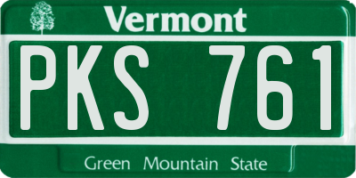 VT license plate PKS761