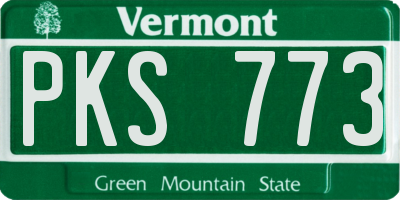 VT license plate PKS773