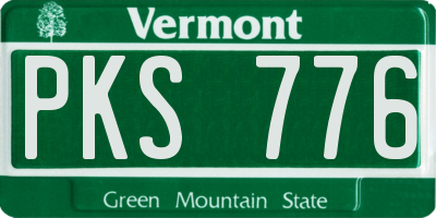 VT license plate PKS776