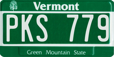 VT license plate PKS779