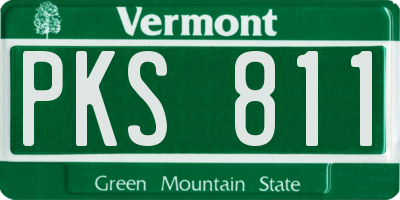 VT license plate PKS811