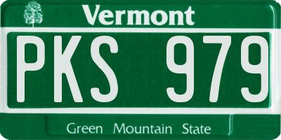 VT license plate PKS979