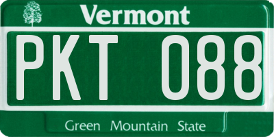 VT license plate PKT088