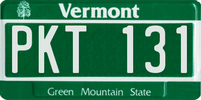 VT license plate PKT131