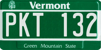 VT license plate PKT132
