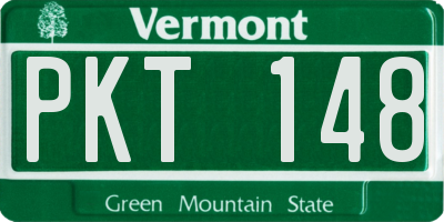 VT license plate PKT148