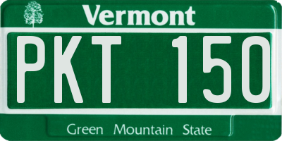 VT license plate PKT150