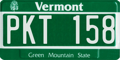 VT license plate PKT158