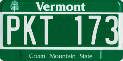 VT license plate PKT173