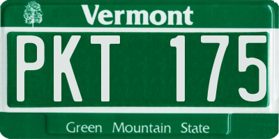 VT license plate PKT175