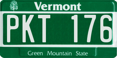 VT license plate PKT176
