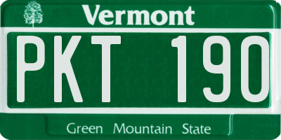 VT license plate PKT190