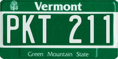 VT license plate PKT211