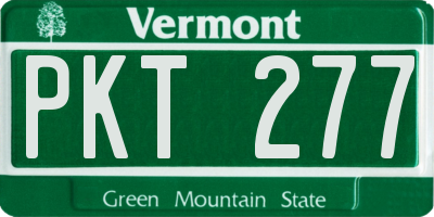 VT license plate PKT277