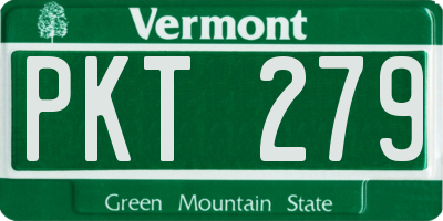 VT license plate PKT279
