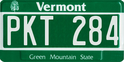 VT license plate PKT284