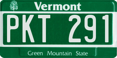 VT license plate PKT291