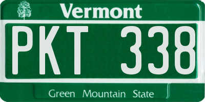 VT license plate PKT338