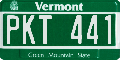 VT license plate PKT441