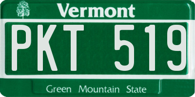 VT license plate PKT519
