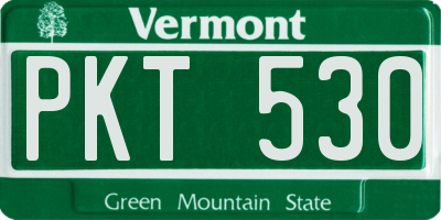 VT license plate PKT530