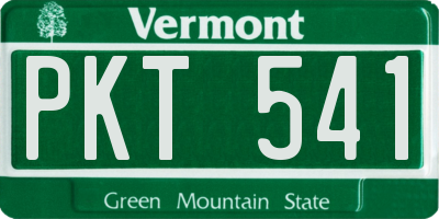 VT license plate PKT541