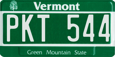 VT license plate PKT544