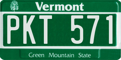 VT license plate PKT571