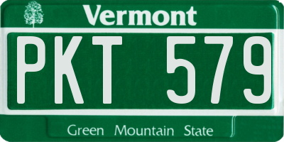VT license plate PKT579